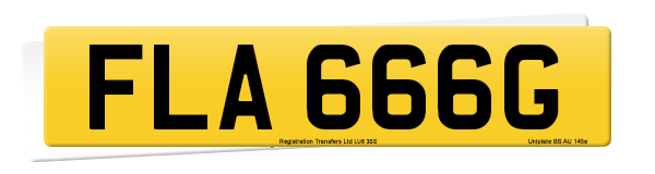Registration number FLA 666G